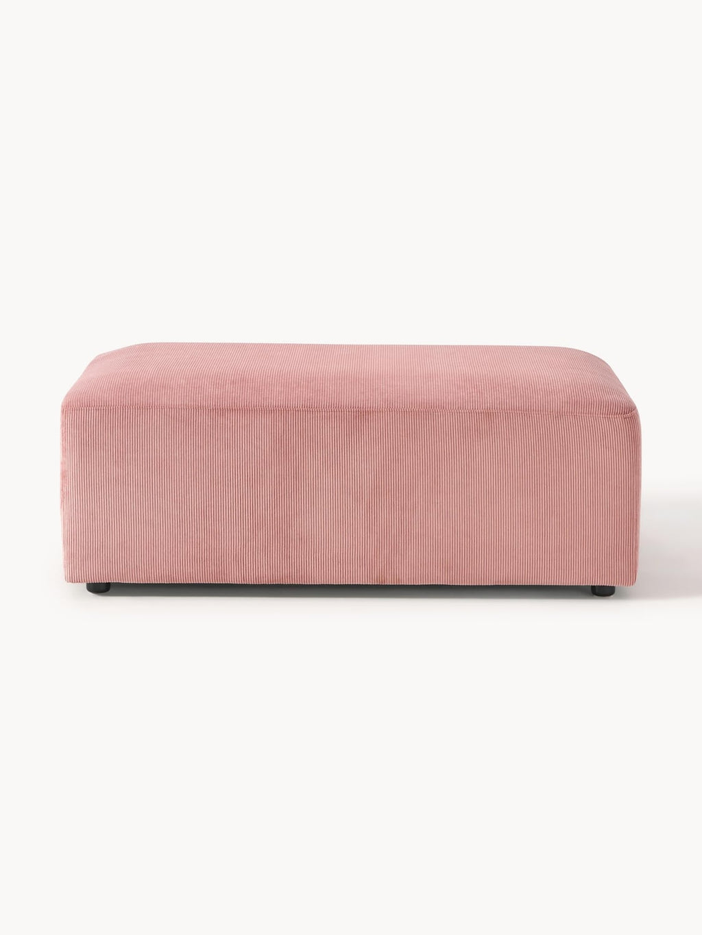 Melva XL Sofa Ottoman in Corduroy, B 116 x T 72 cm — Greige