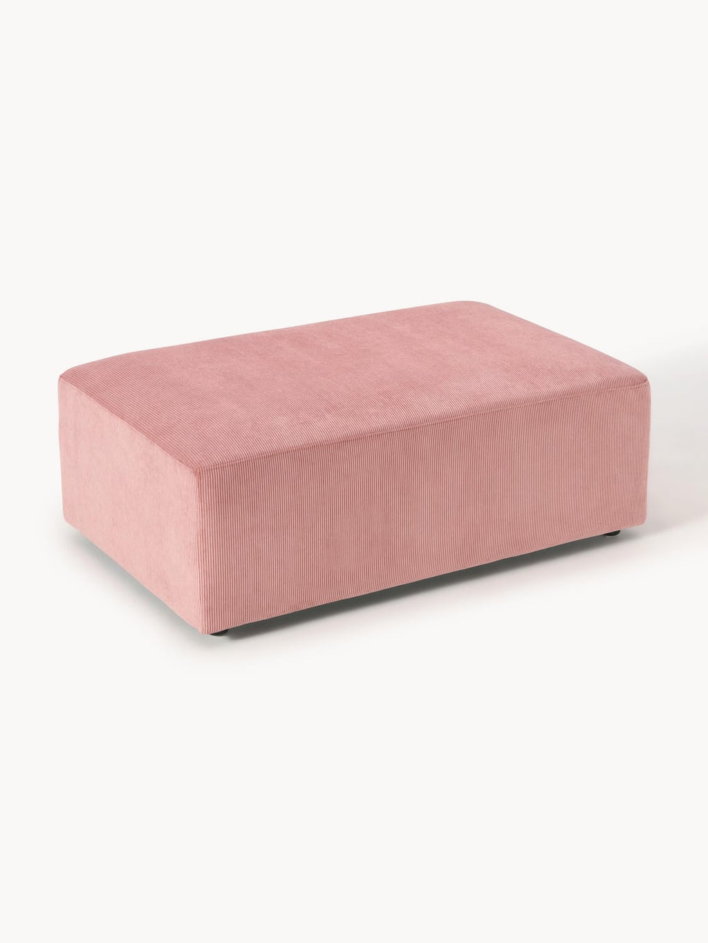 Melva XL Sofa Ottoman in Corduroy, B 116 x T 72 cm — Greige