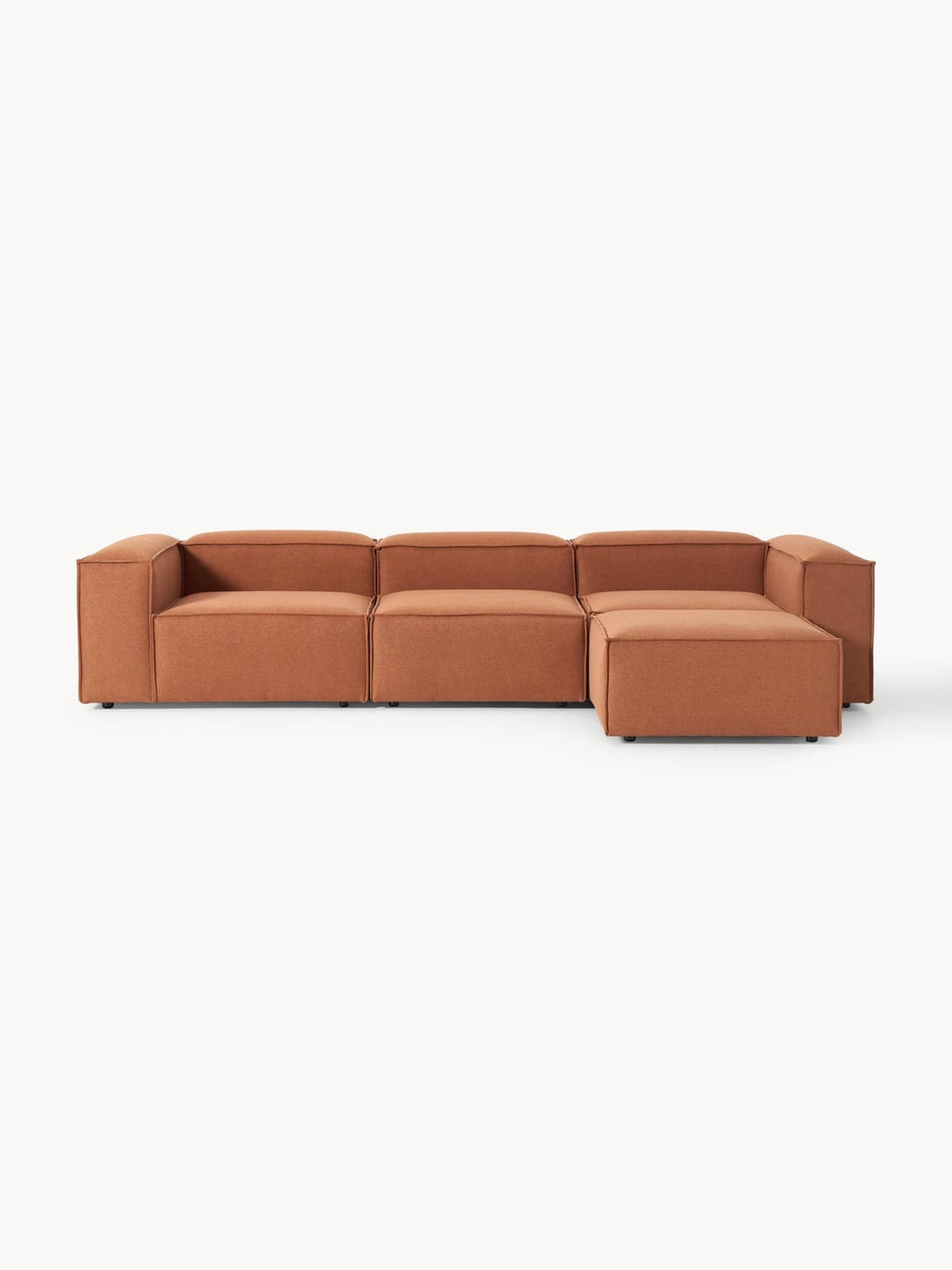 Lennon Modular Sofa (4-seater) with Ottoman (left/right) — Camel