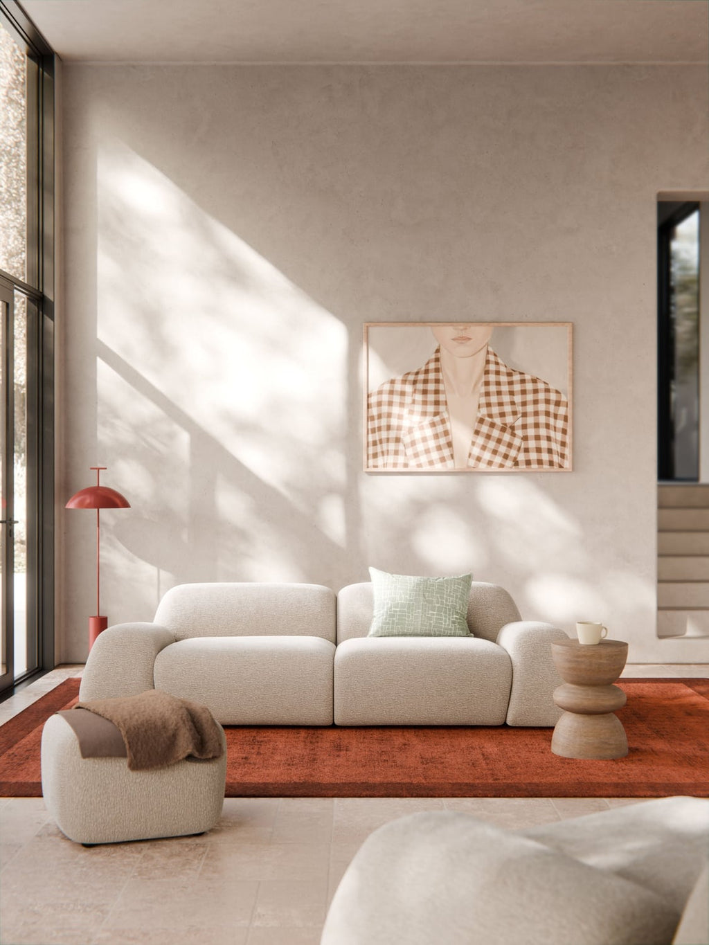 Wolke Corner Module — Light Grey