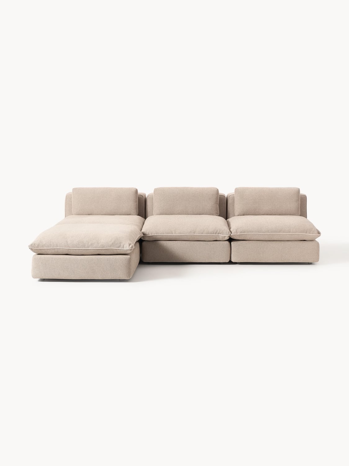 Felix Modular XL Sofa with Ottoman (left/right) — Oatmeal