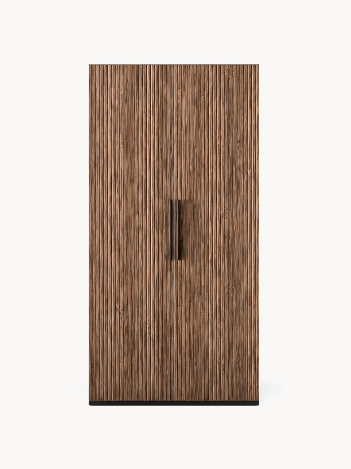 Simone Modular Hinged-Door Wardrobe, 100 cm Width, in various sizes — Brown
