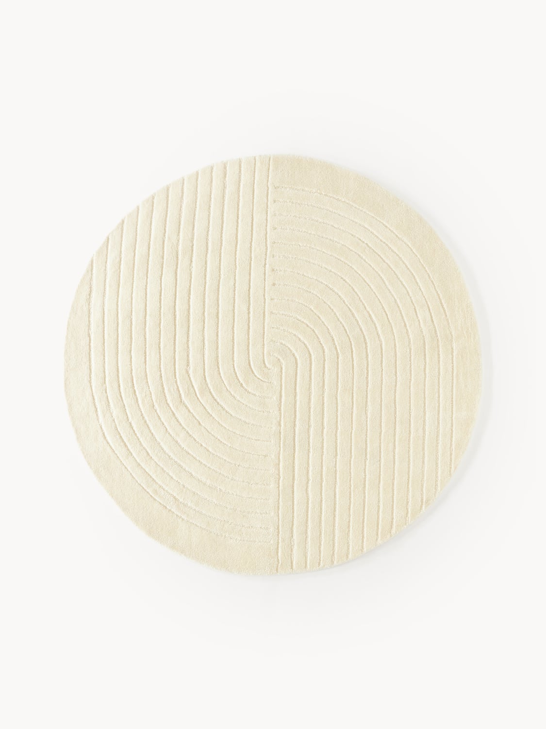 Mason Round Wool Rug, Hand-Tufted