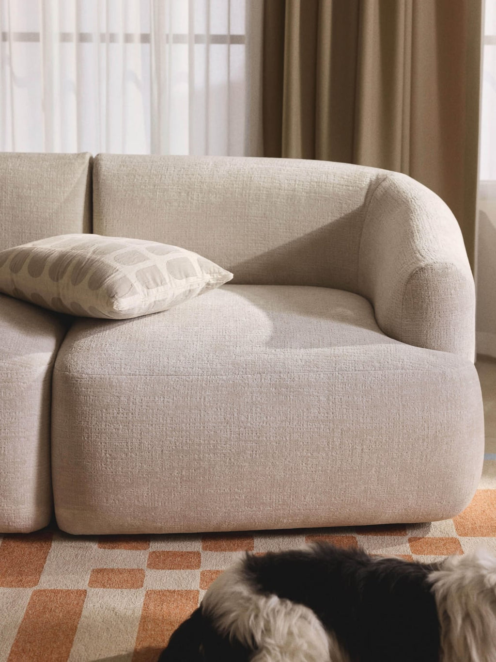 Sofia Corner Module — Ivory