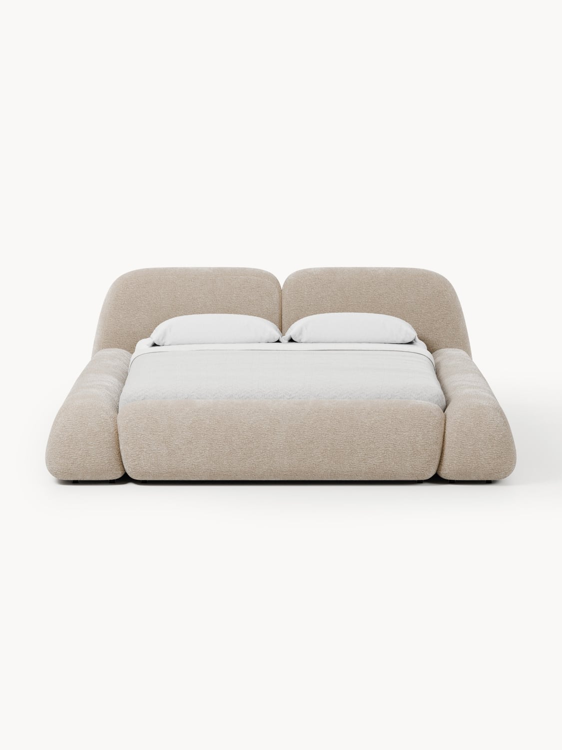 Wolke Upholstered Bed — Oatmeal