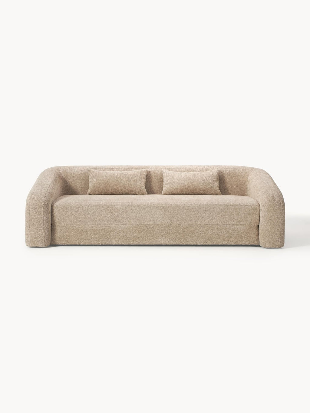 Eliot Sofa Bed (3-seater) in Teddy Bouclé — Sand