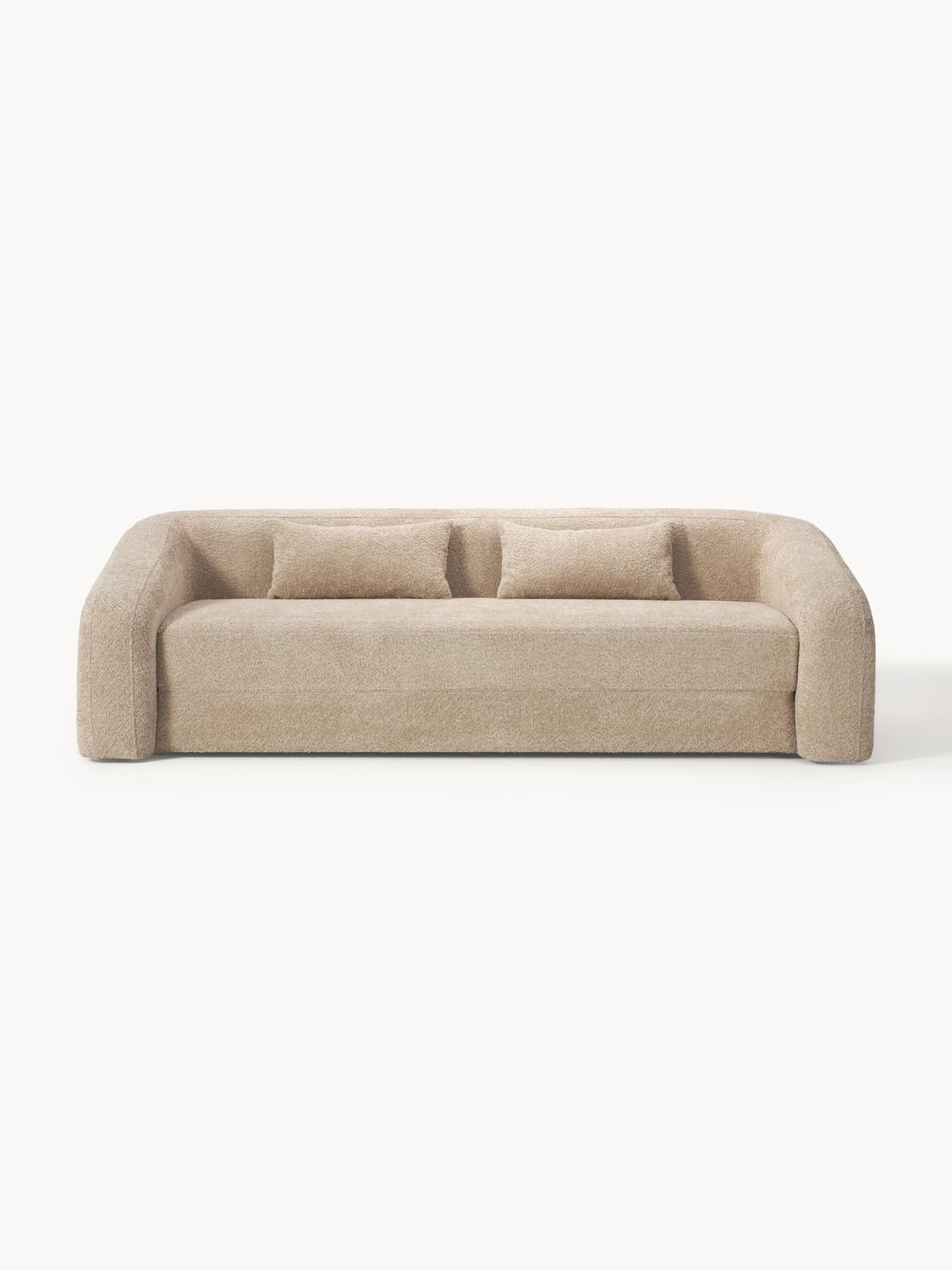 Eliot Sofa Bed (3-seater) in Teddy Bouclé — Sand