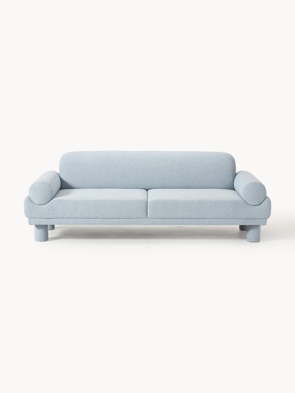 Lilo Bouclé Sofa (3-seater) — Pearl Grey