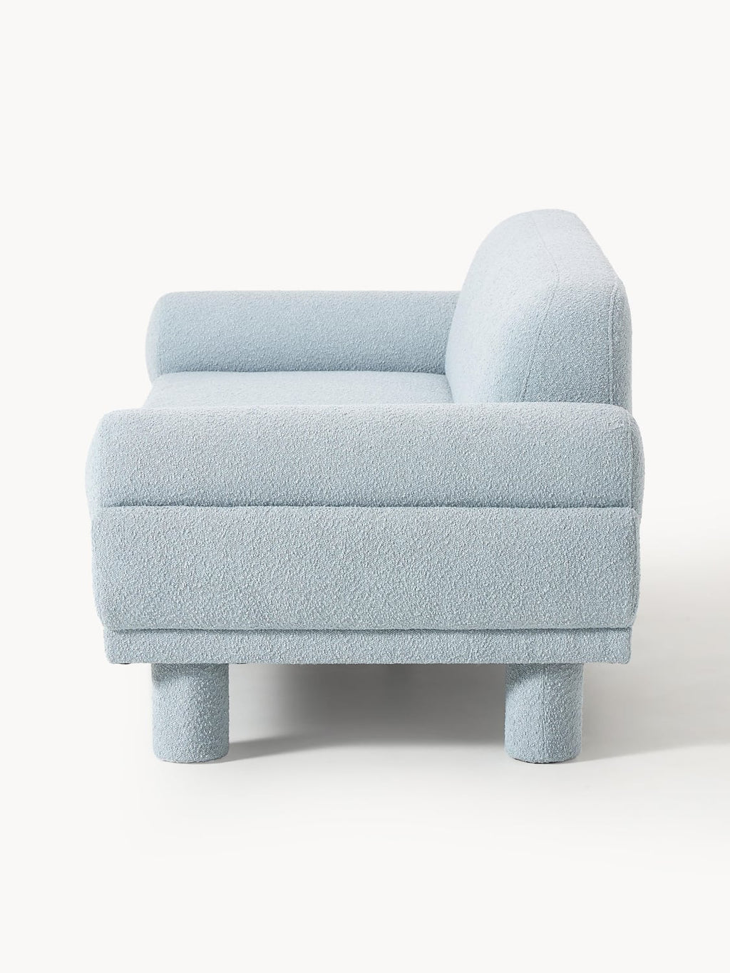 Lilo Bouclé Sofa (3-seater) — Pearl Grey