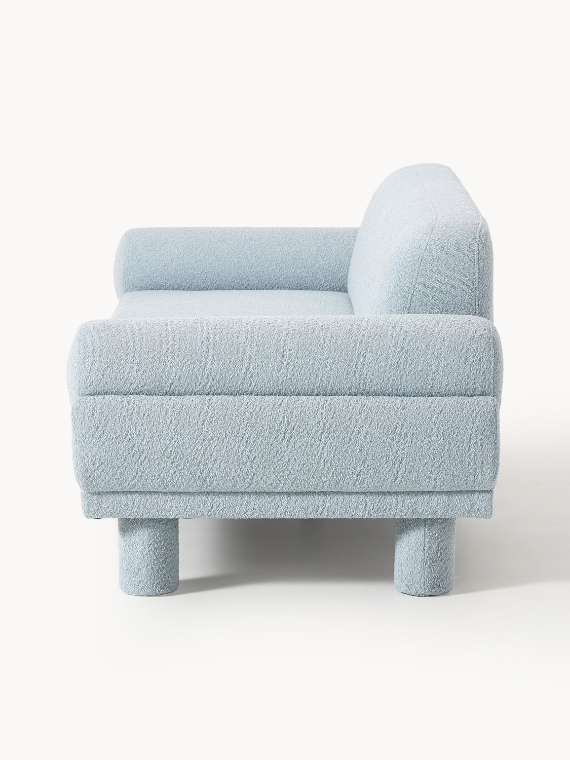 Lilo Bouclé Sofa (3-seater) — Pearl Grey