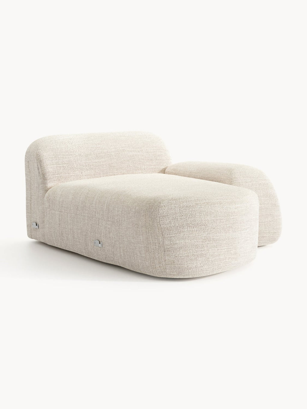 Wolke Bouclé-Chaise-Corner Module — Off-White