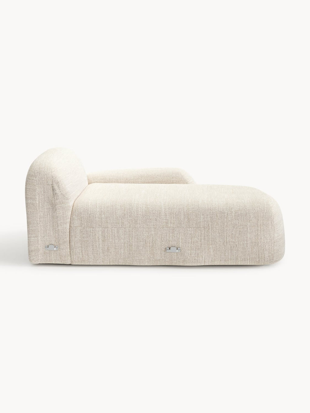 Wolke Bouclé-Chaise-Corner Module — Off-White