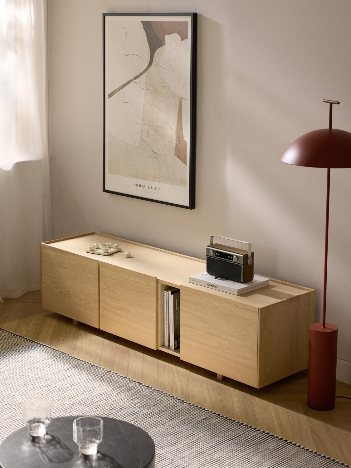 Larsen Wood-TV-Lowboard — Dune