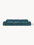 Wolke Modular Teddy Bouclé Sofa (4-seater) — Petrol