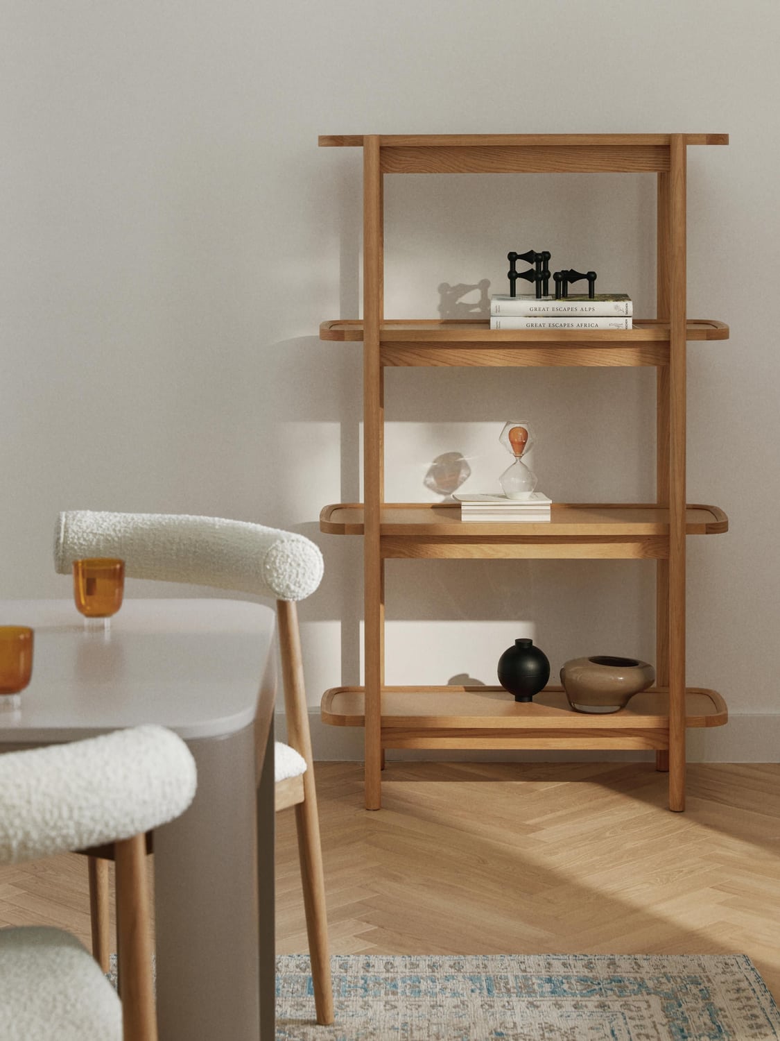 Libby Wooden Shelving Unit — Warm Grey