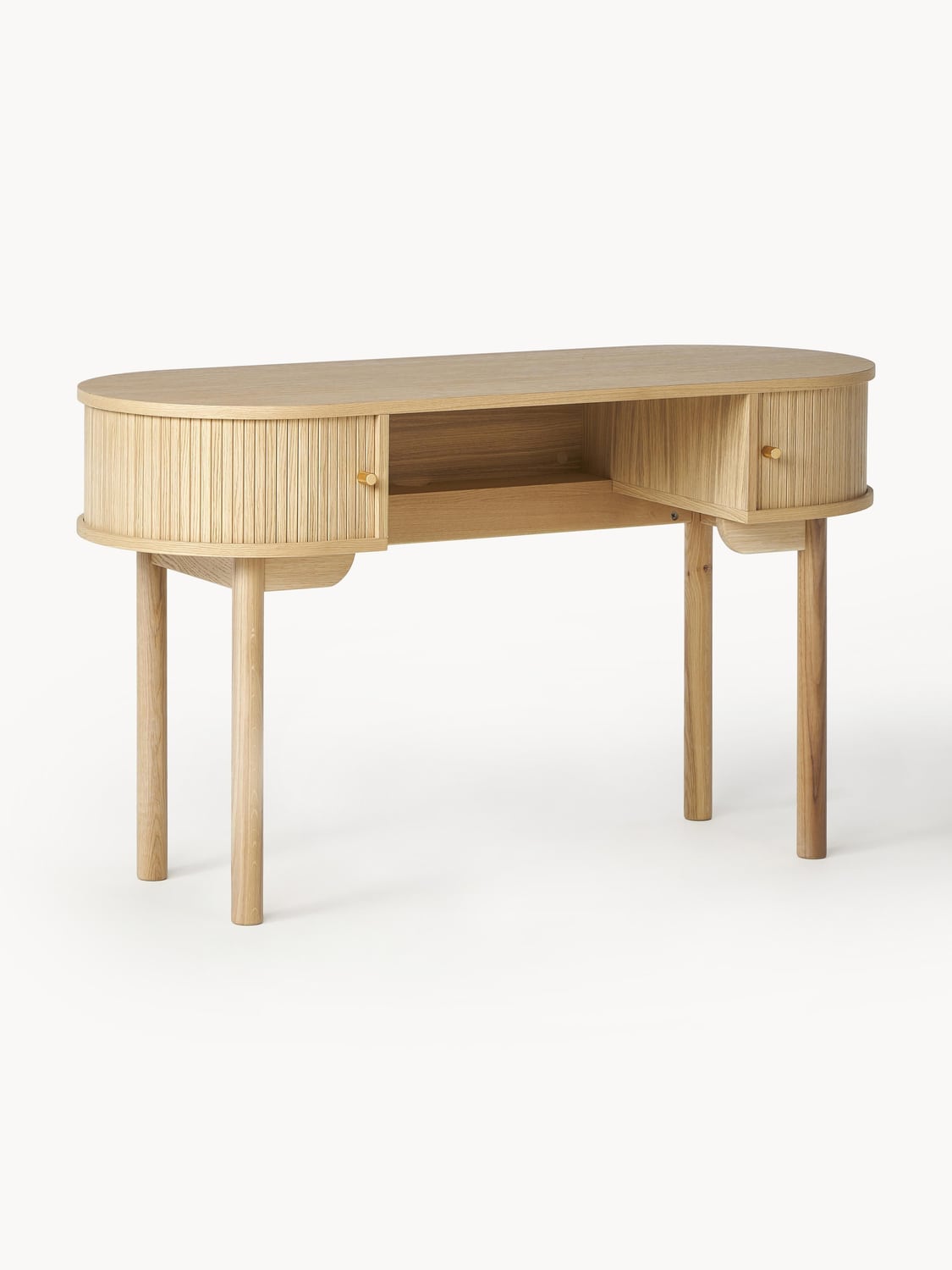 Calary Desk with Fluted Front — Sand