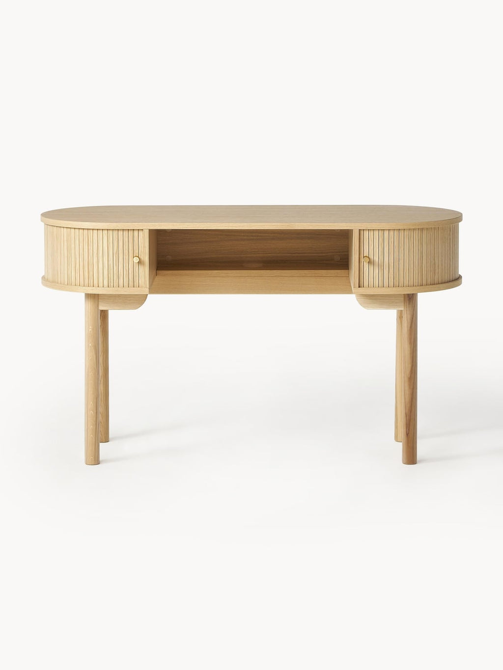 Calary Desk with Fluted Front — Sand