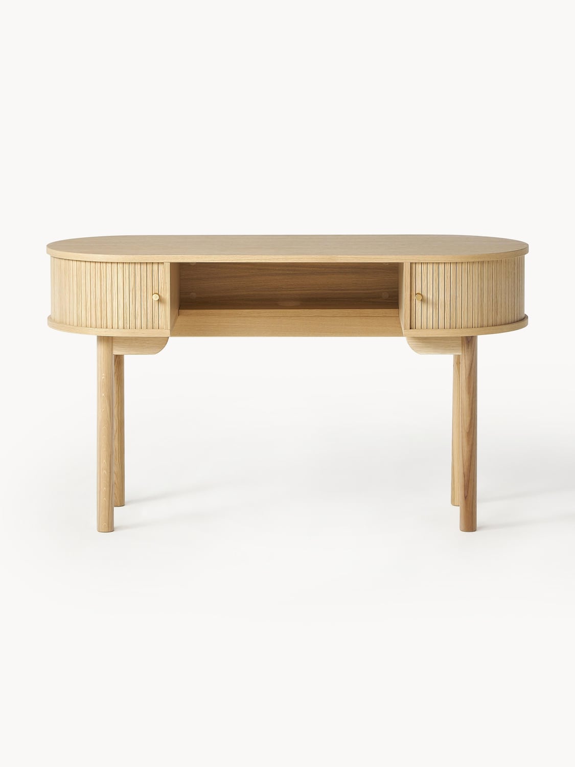 Calary Desk with Fluted Front — Sand