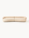 Alba Bouclé Sofa (4-seater) — Blush