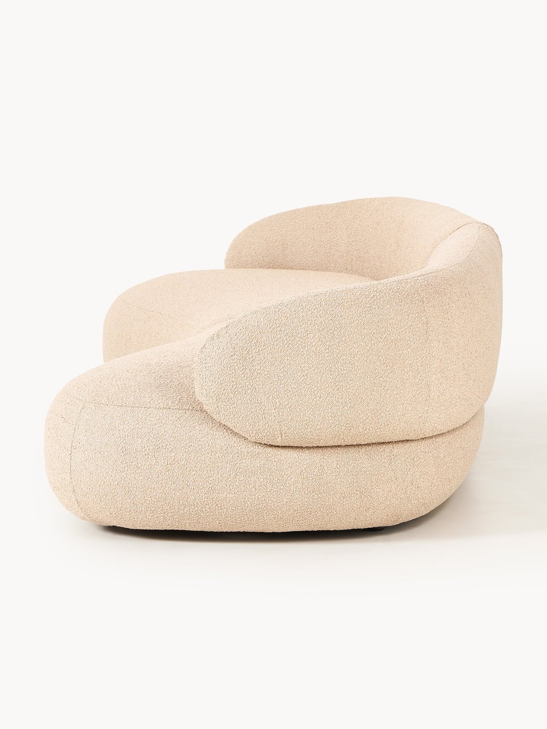 Alba Bouclé Sofa (4-seater) — Blush