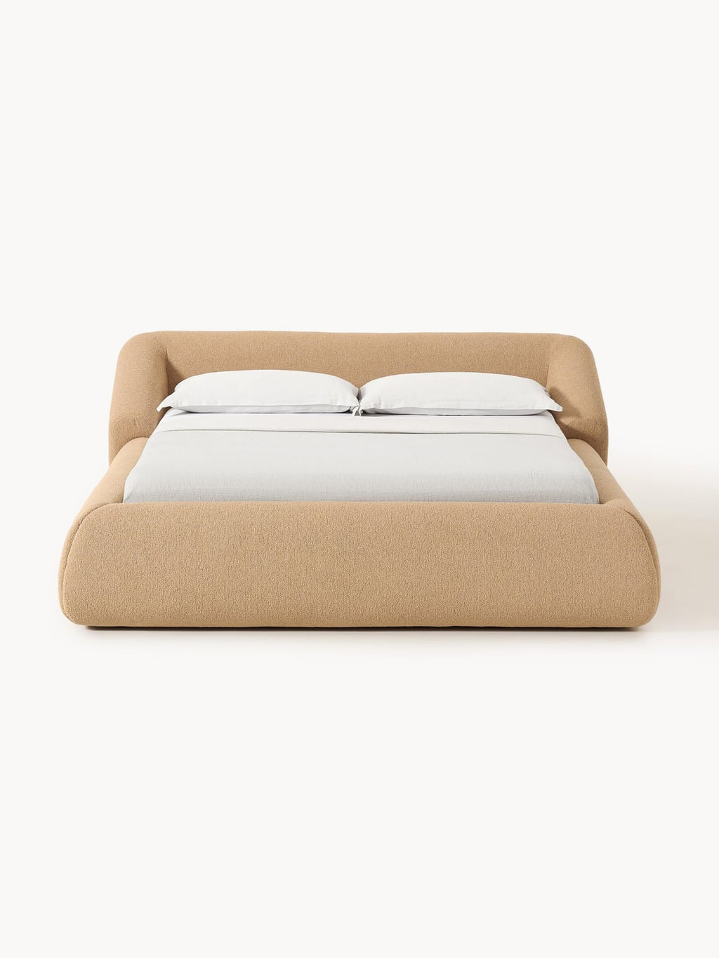 Sofia Bouclé Upholstered Bed — Oatmeal