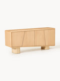 Tundra Wooden Sideboard with Travertine Legs