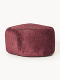 Wolke Oval Ottoman in Teddy Bouclé — Brown
