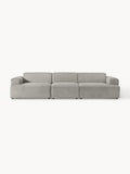 Melva Corduroy-Sofa (4-seater) — Grey