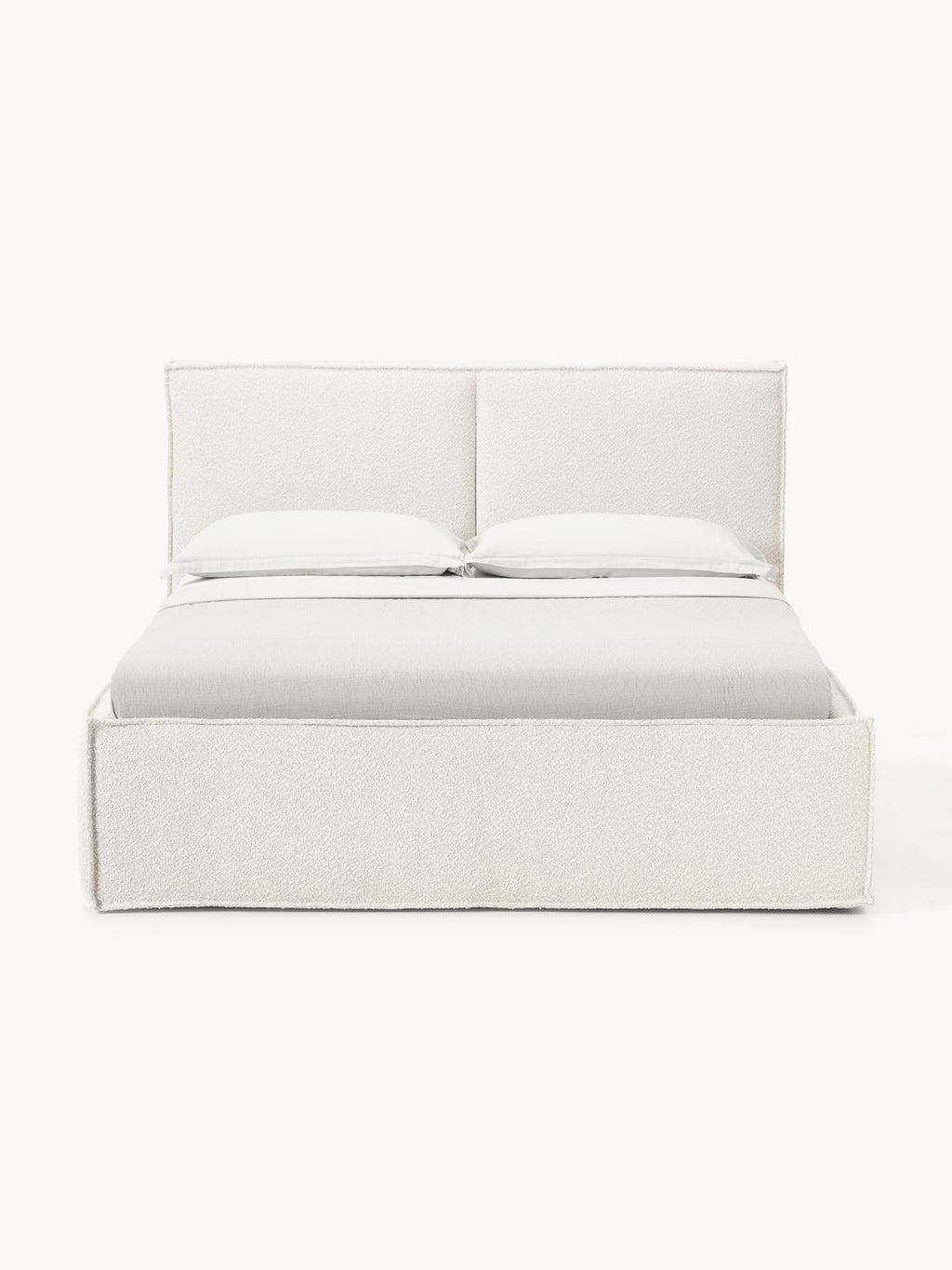 Dream Bouclé Upholstered Bed — Off-White