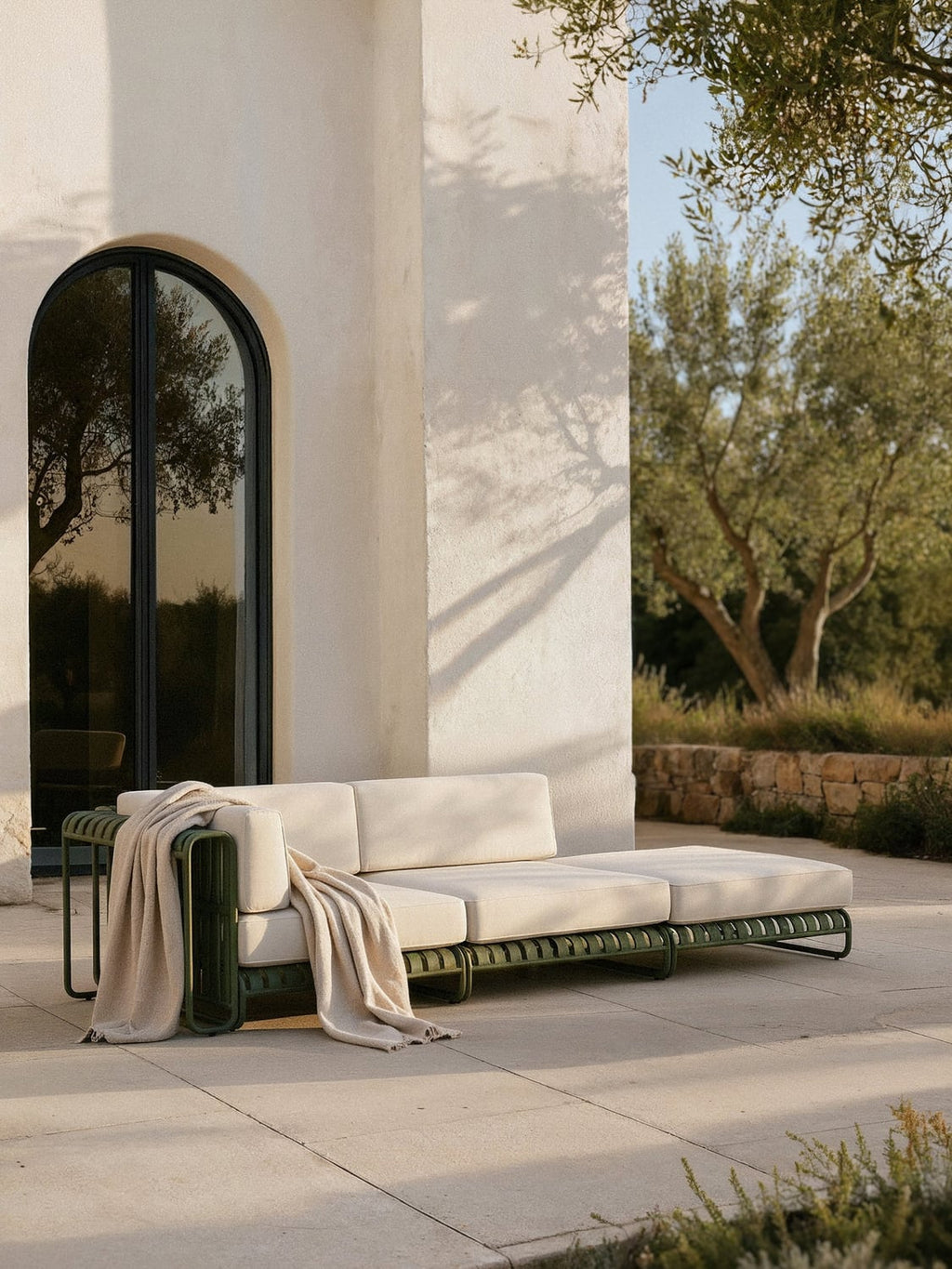 Caio Garden Corner Module — Pearl Grey