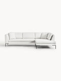 Emma Corner Sofa with Metal Legs — Light Grey