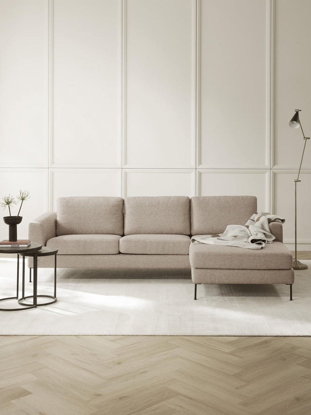 Cucita Corner Sofa (3-seater) — Oatmeal