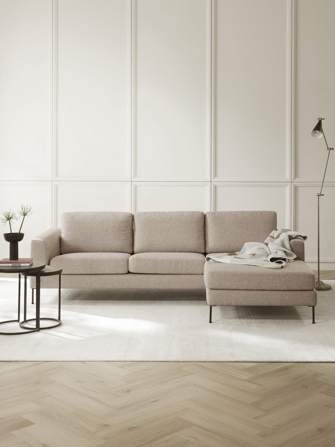 Cucita Corner Sofa (3-seater) — Oatmeal