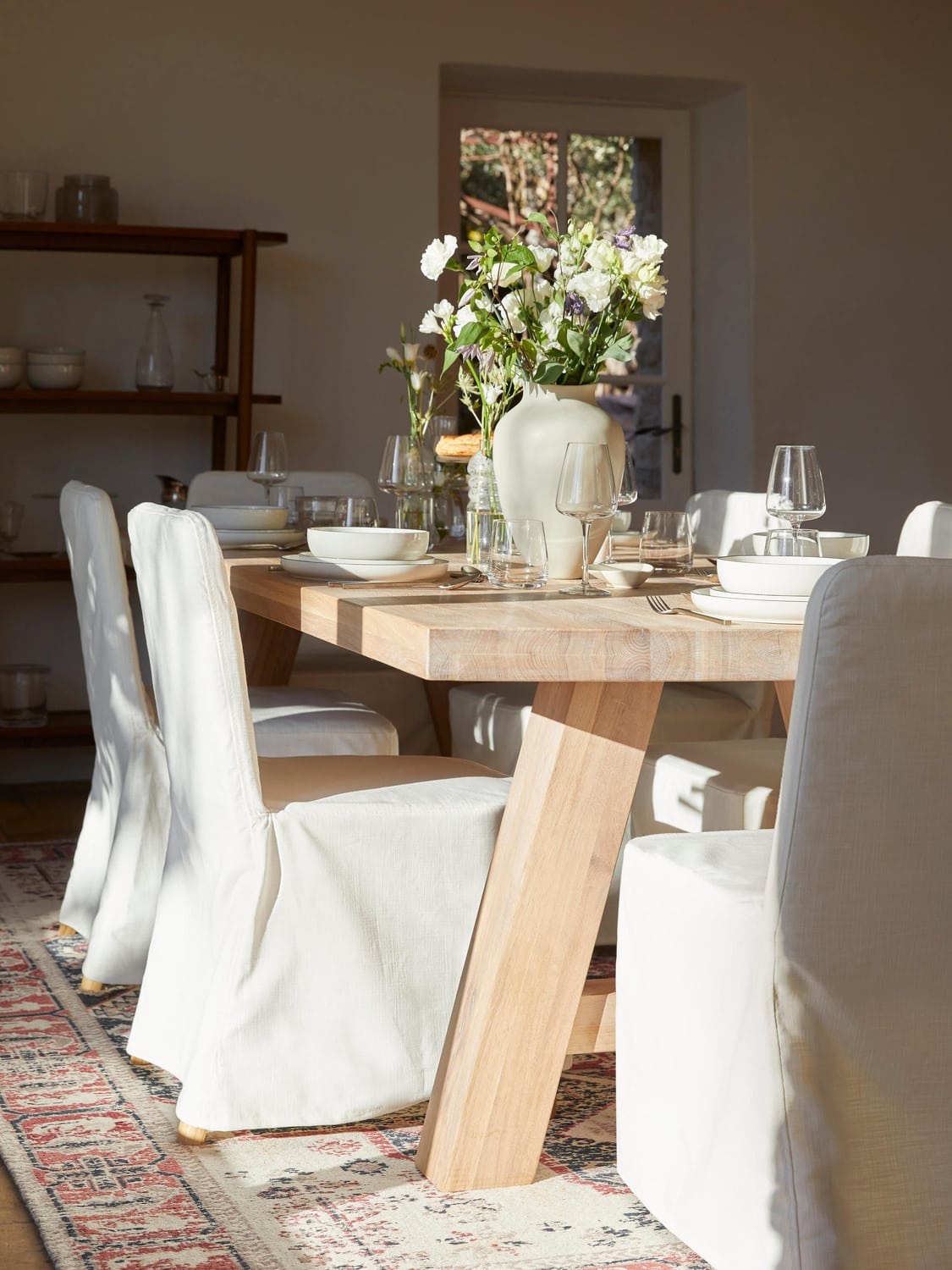 Ashton Dining Table in Oak, in various sizes — Oatmeal