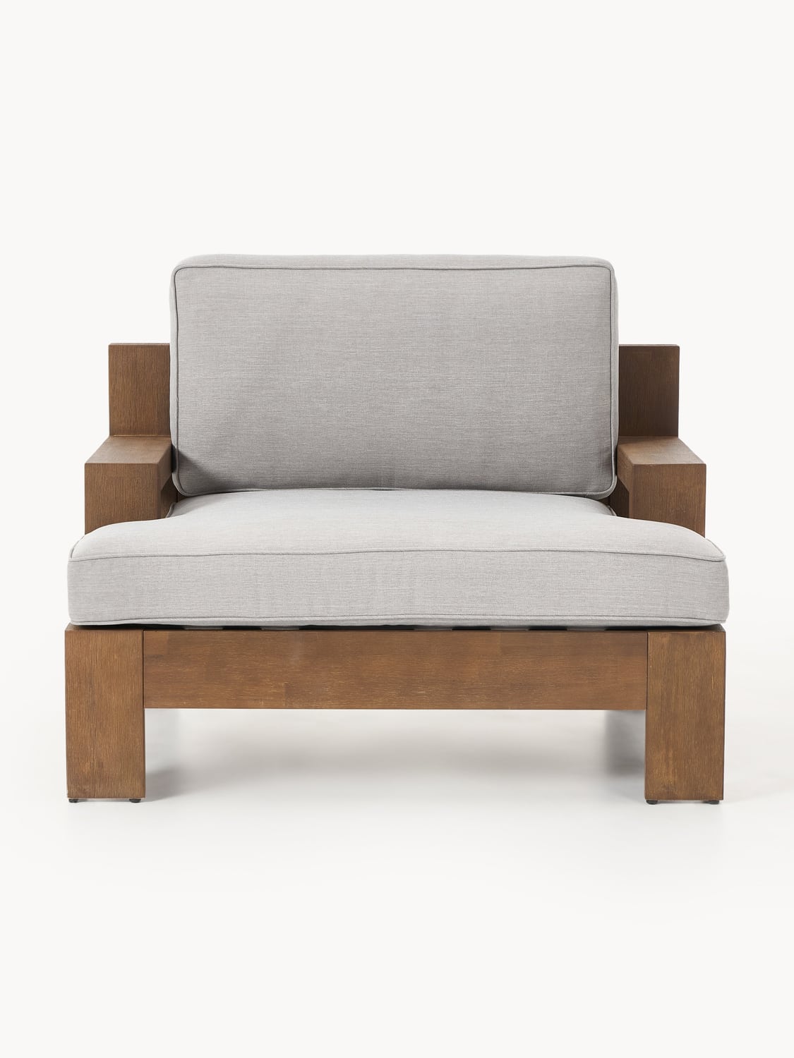 Joshua Garden Lounge Chair in Acacia — Warm Grey