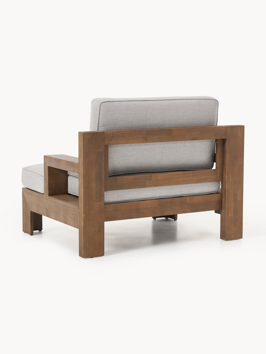 Joshua Garden Lounge Chair in Acacia — Warm Grey