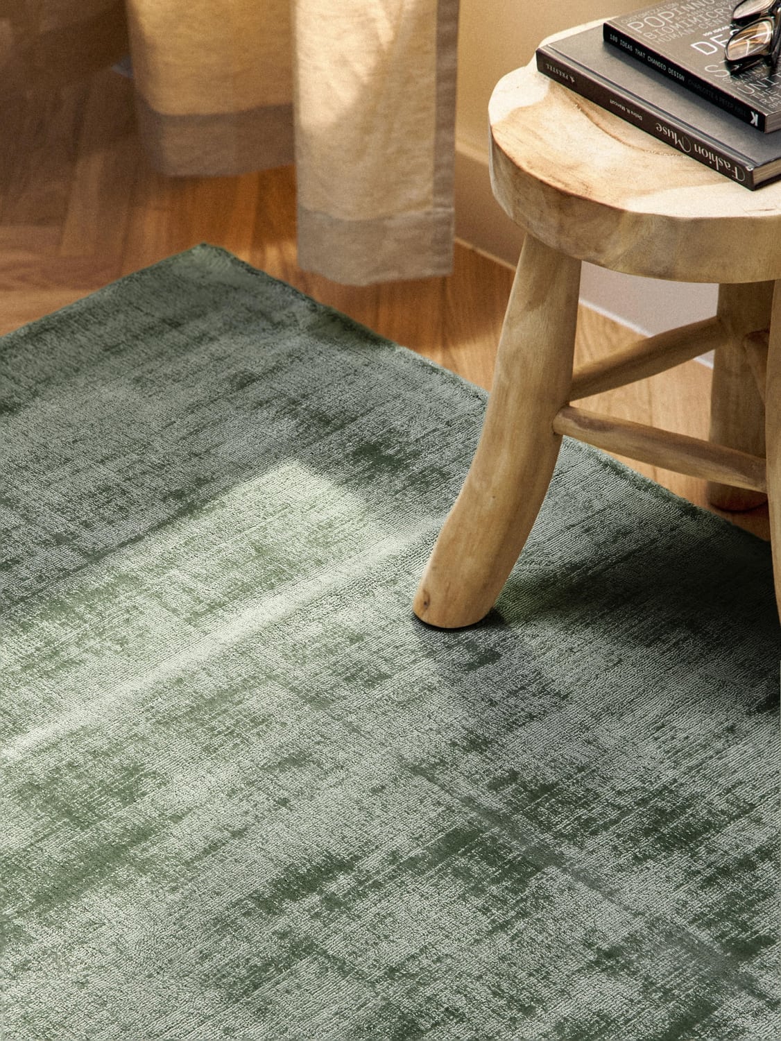 Jane Handwoven Viscose Rug — Taupe