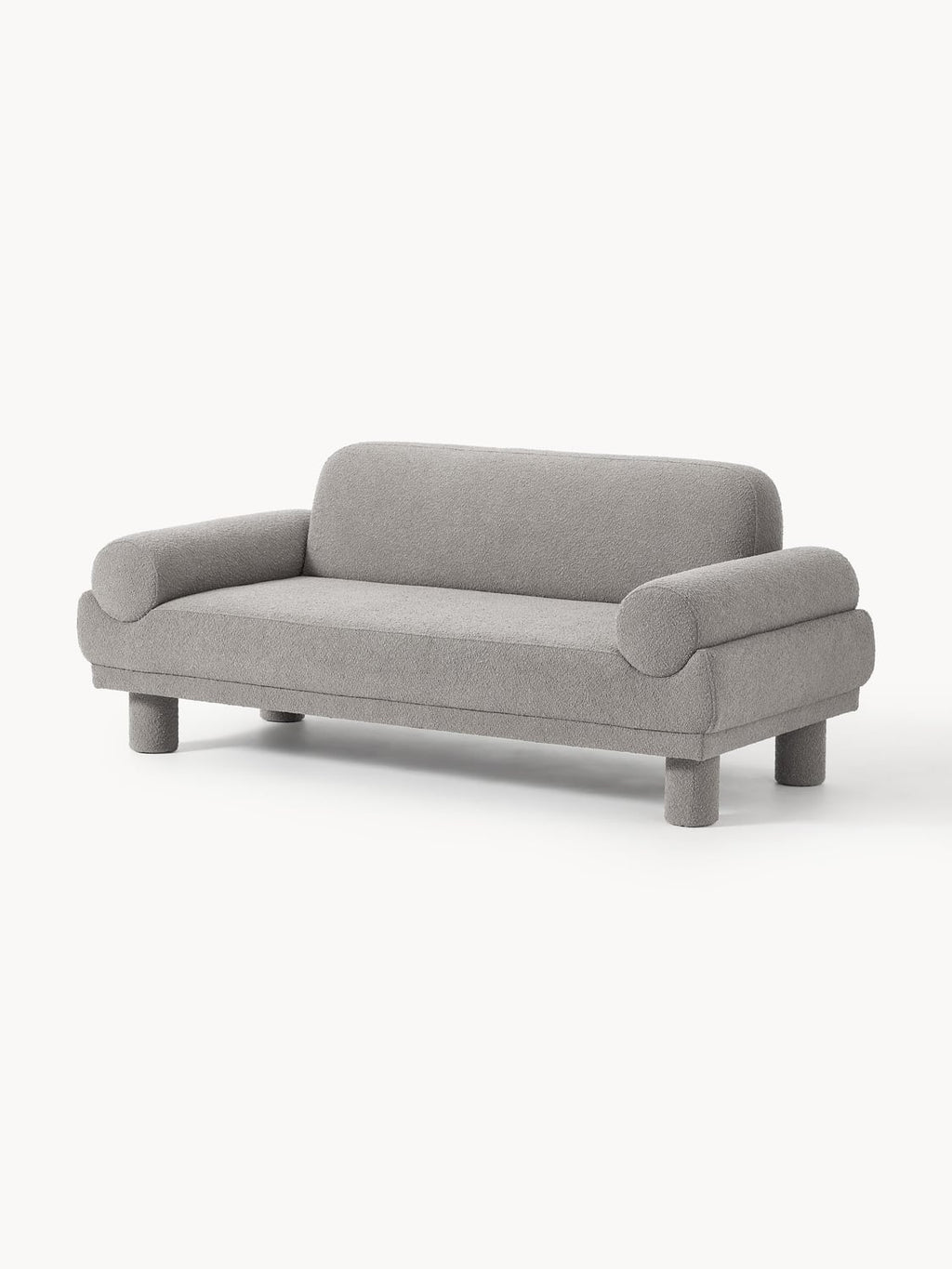 Lilo Bouclé Sofa (2-seater) — Grey