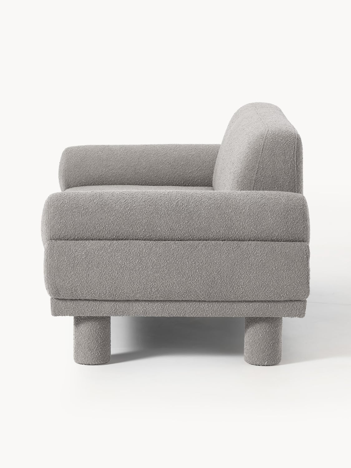 Lilo Bouclé Sofa (2-seater) — Grey