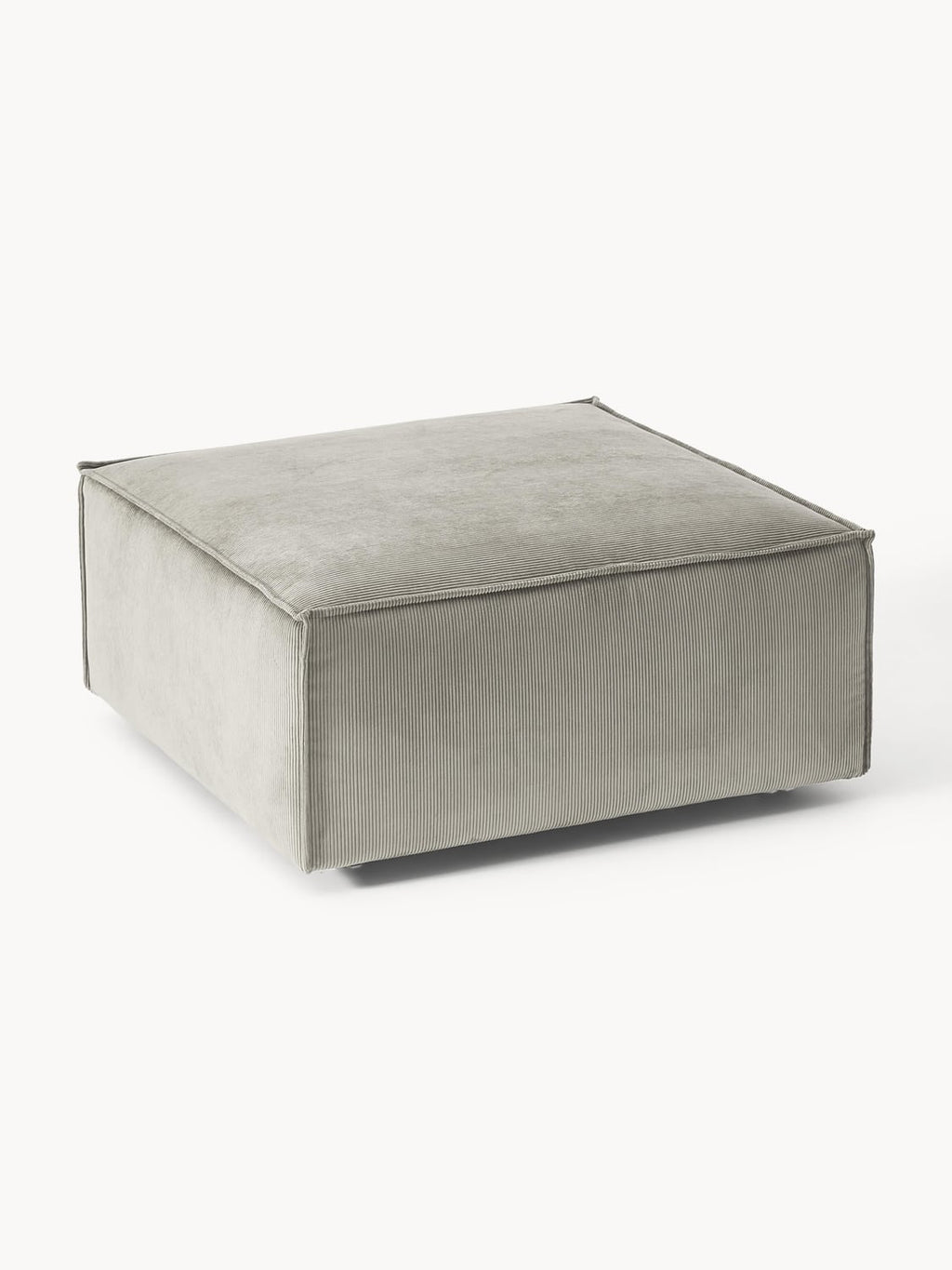 Lennon Sofa Ottoman in Corduroy — Warm Grey