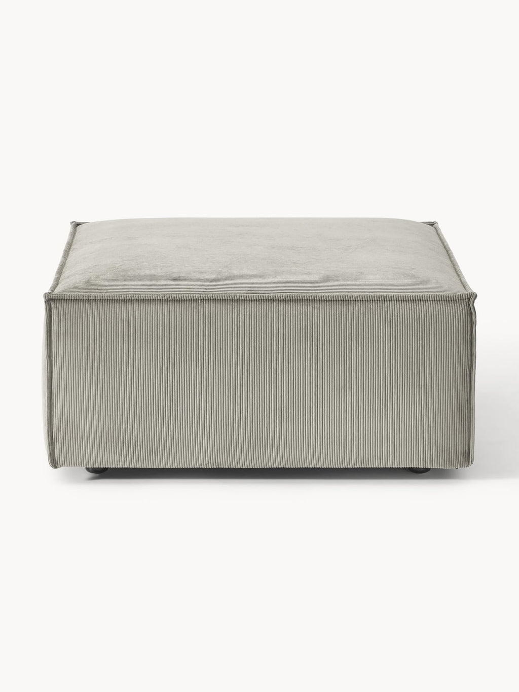 Lennon Sofa Ottoman in Corduroy — Warm Grey