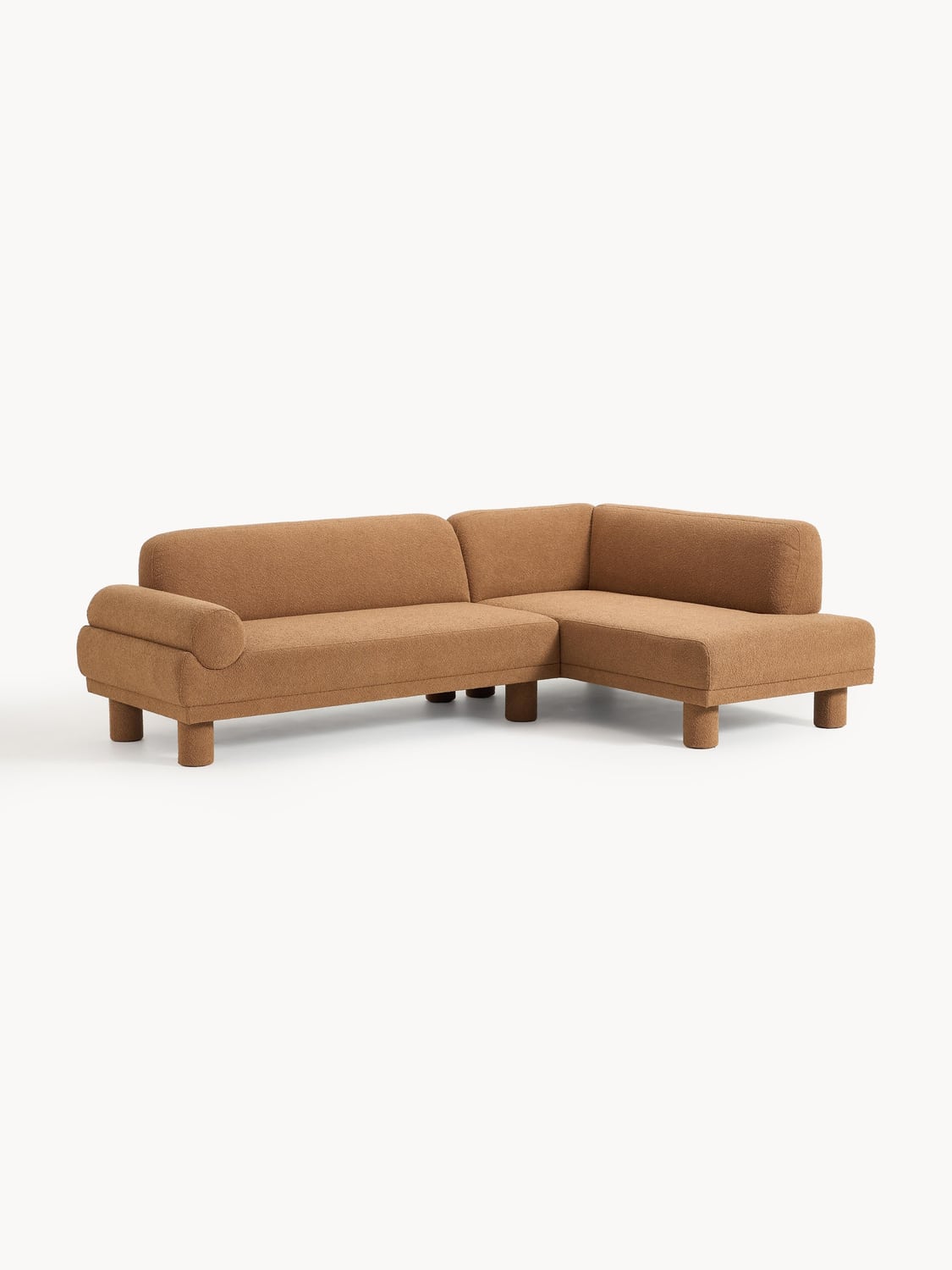 Lilo Bouclé Corner Sofa — Camel