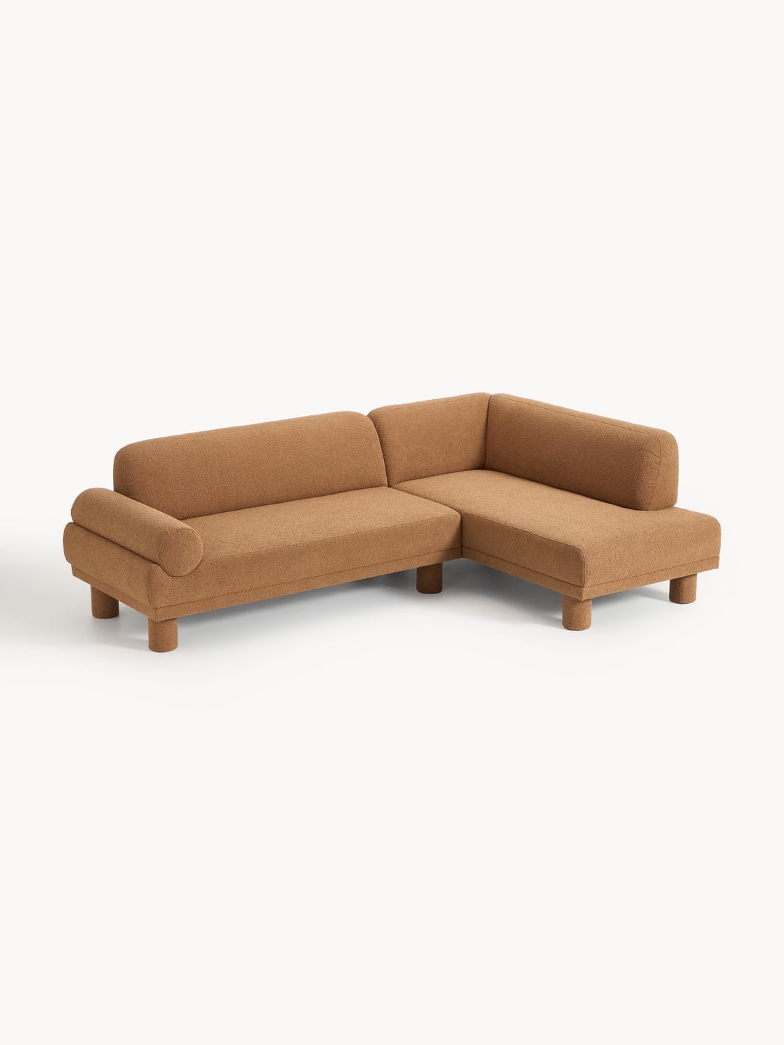 Lilo Bouclé Corner Sofa — Camel