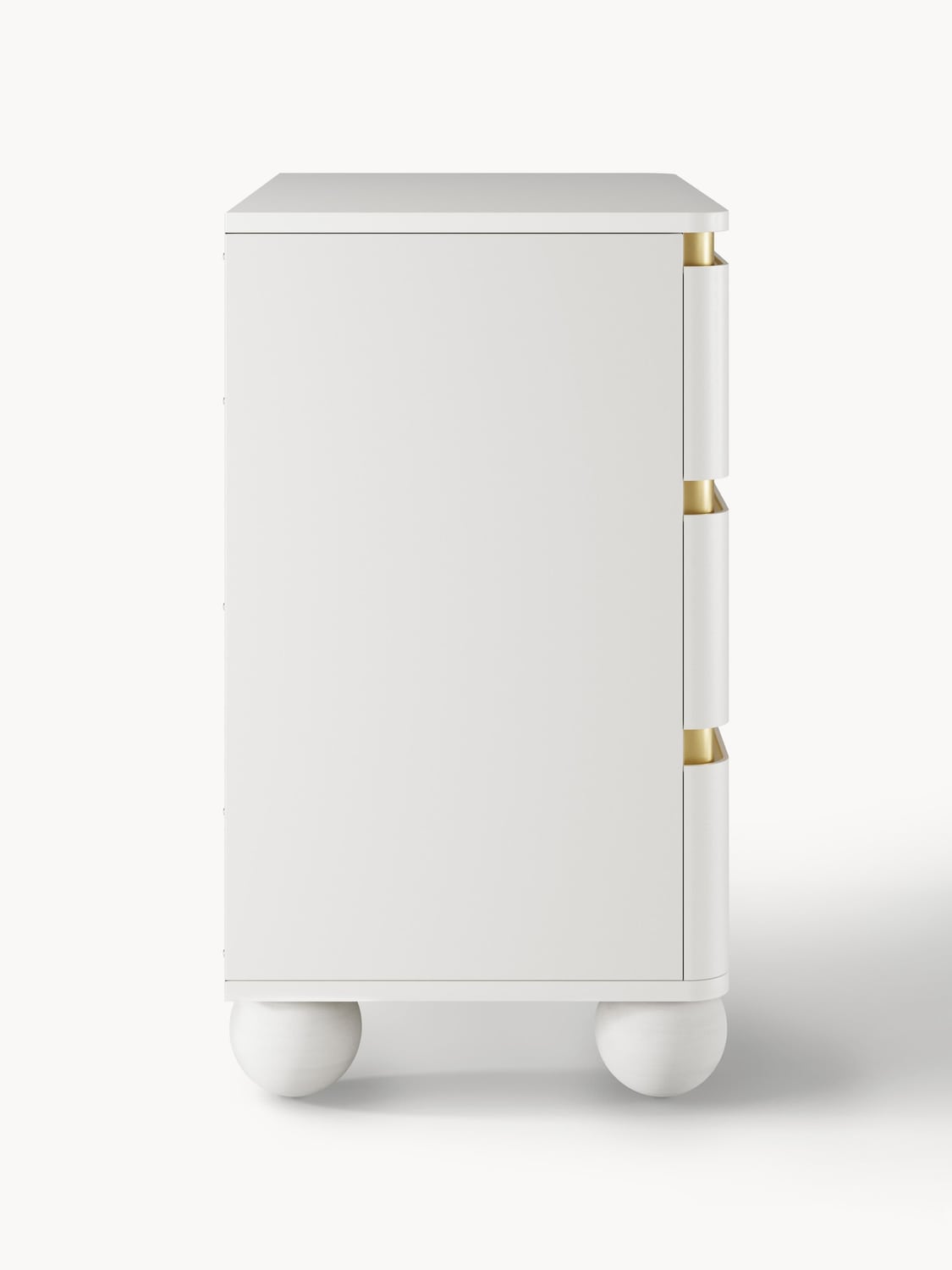 Bumba Chest of Drawers with Ball Feet — Light Grey