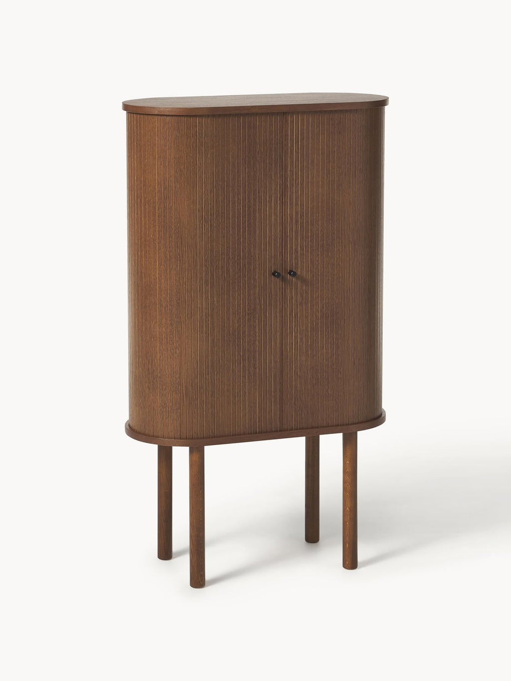 Calary Highboard with Fluted Front — Brown