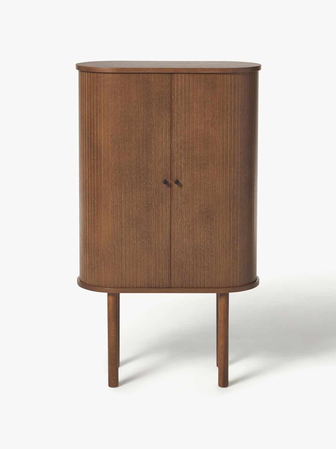 Calary Highboard with Fluted Front — Brown