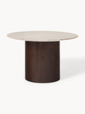 Abby Round Marble-Dining Table, Ø 120 cm — Anthracite