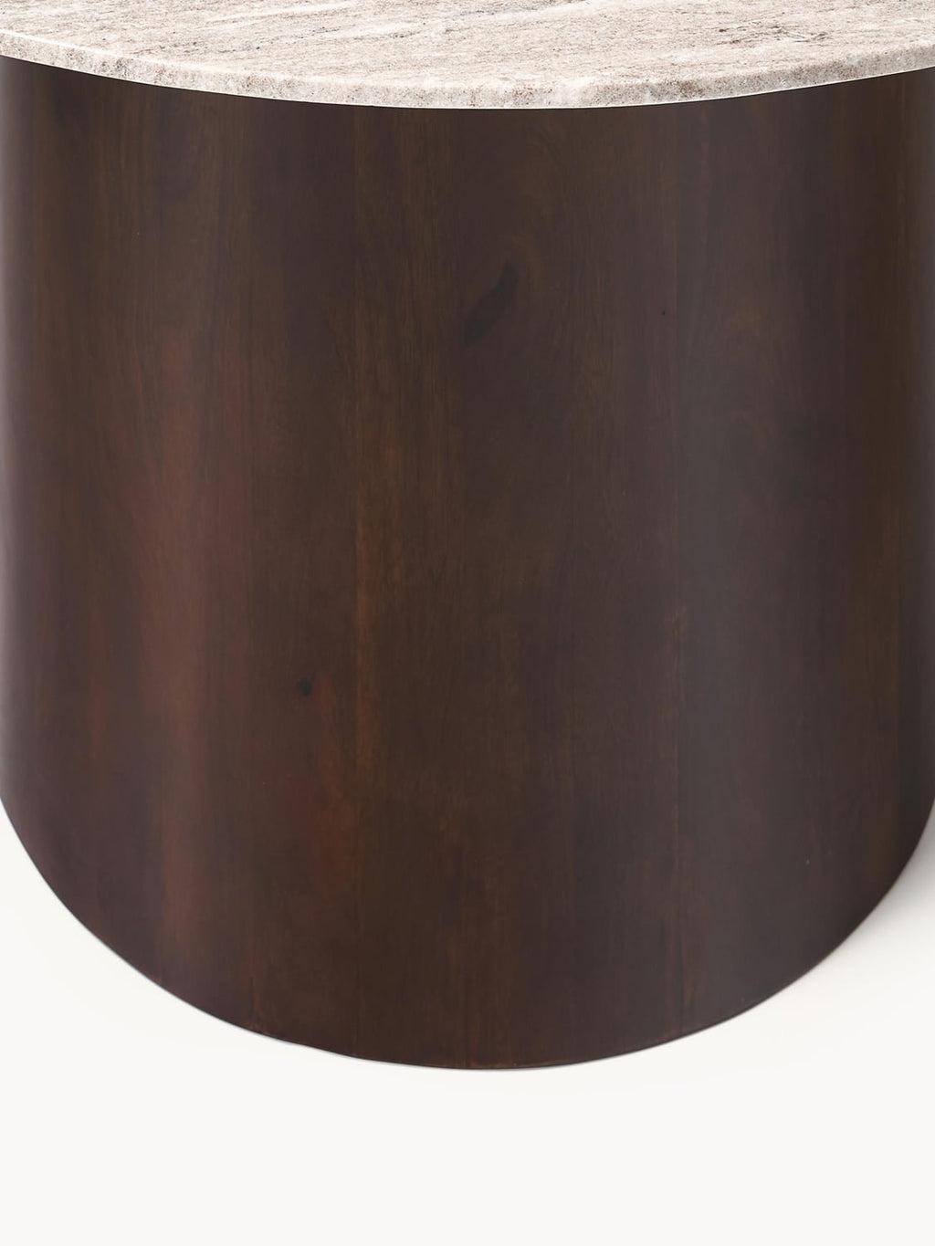 Abby Round Marble-Dining Table, Ø 120 cm — Anthracite