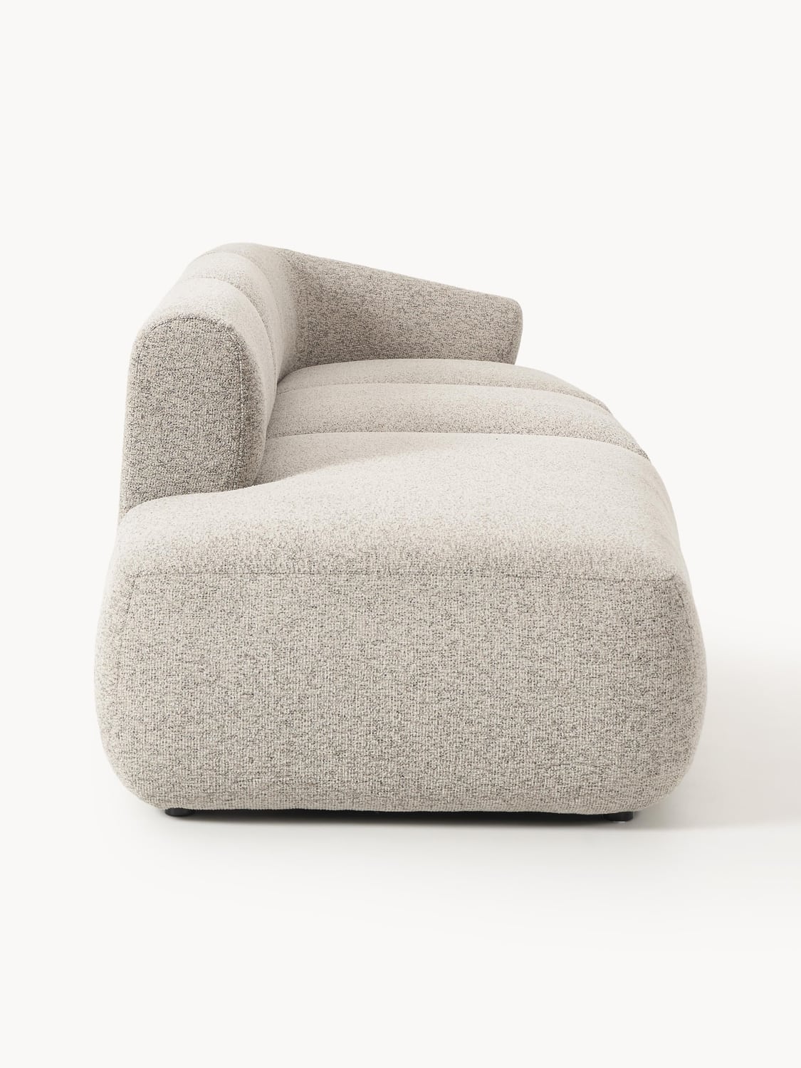 Sofia Modular Bouclé-Chaise (2-seater) — Oatmeal