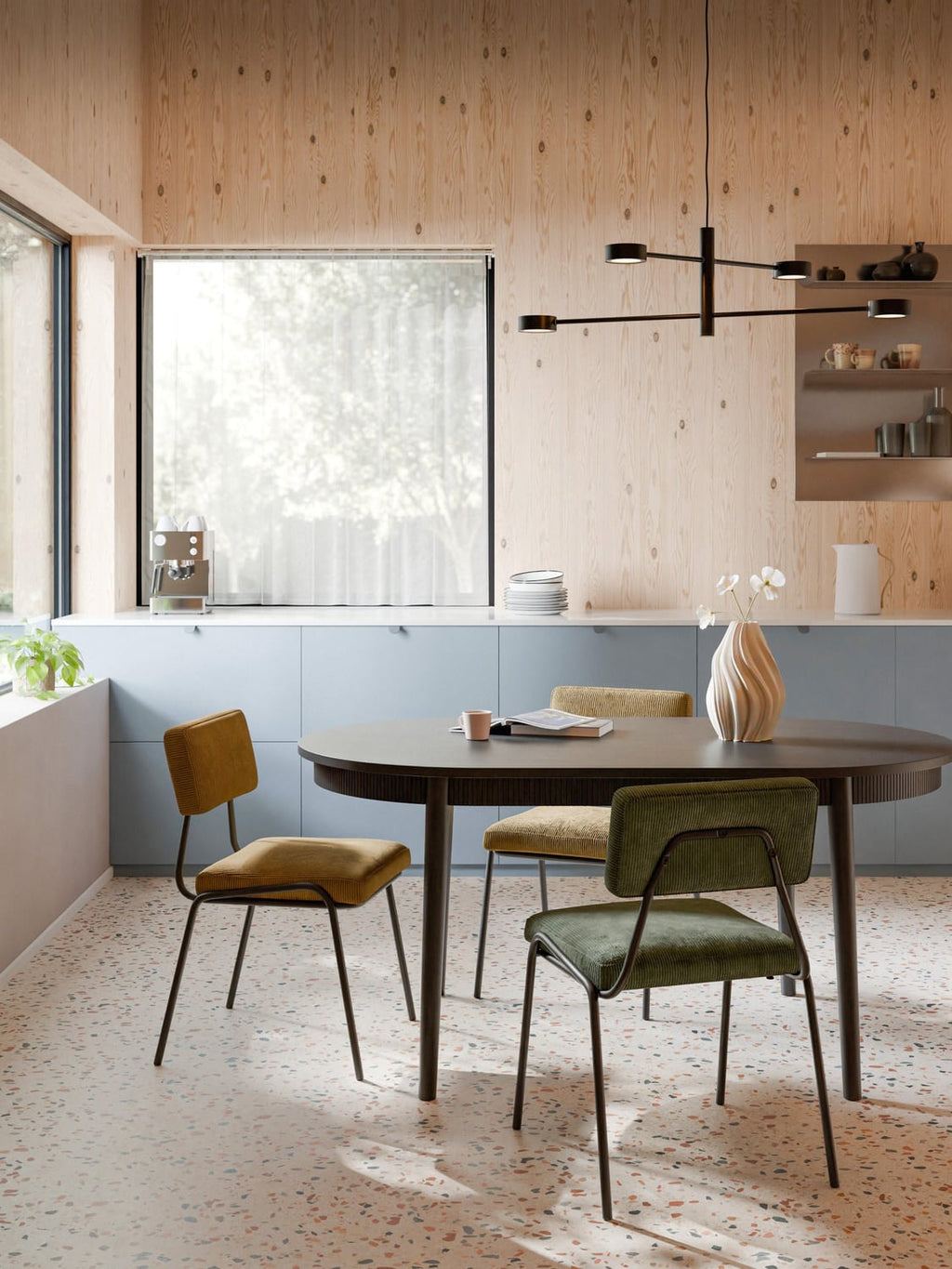 Calary Extendable Dining Table, in various sizes — Grey